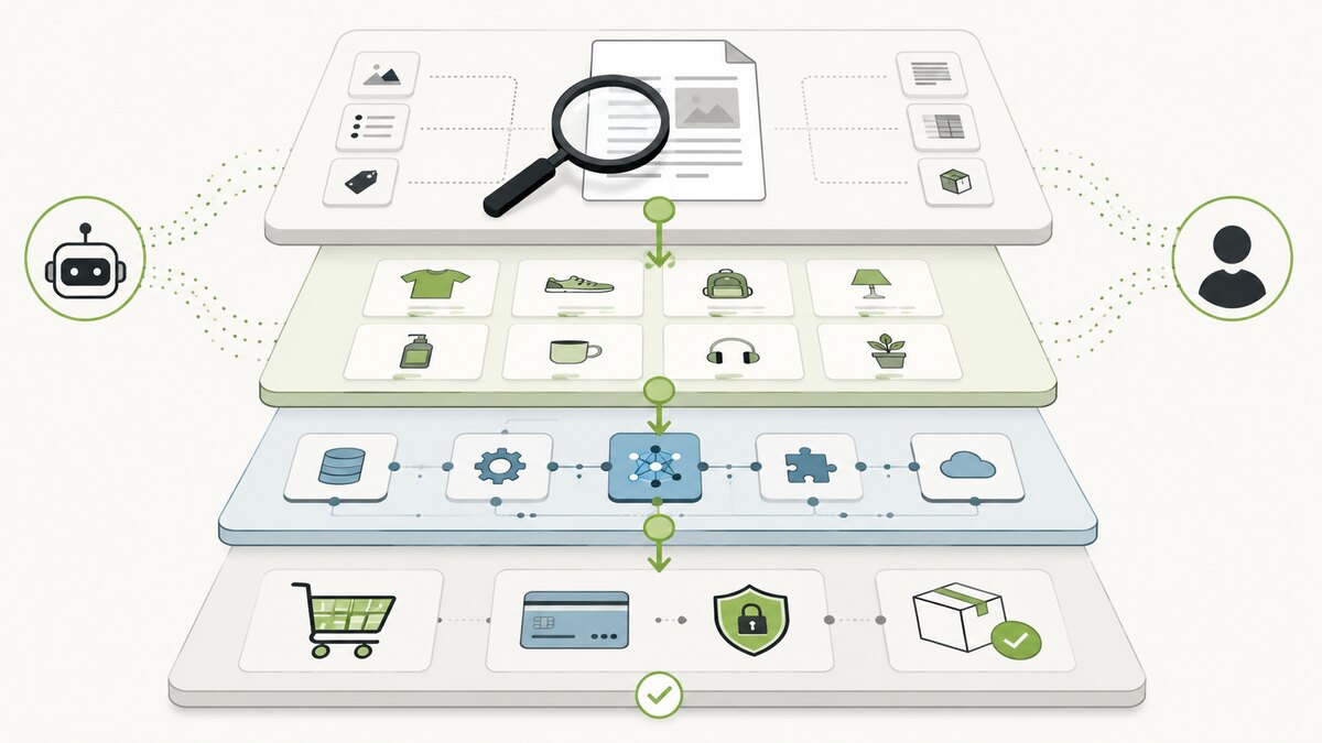 Van vindbaarheid naar checkout met AI-agents